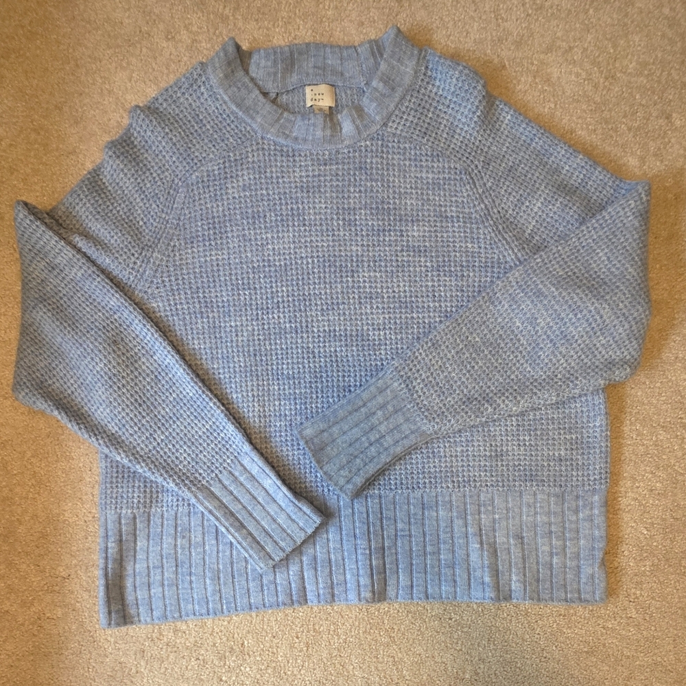 A New Day - Target Blue Waffle Women's Sweater